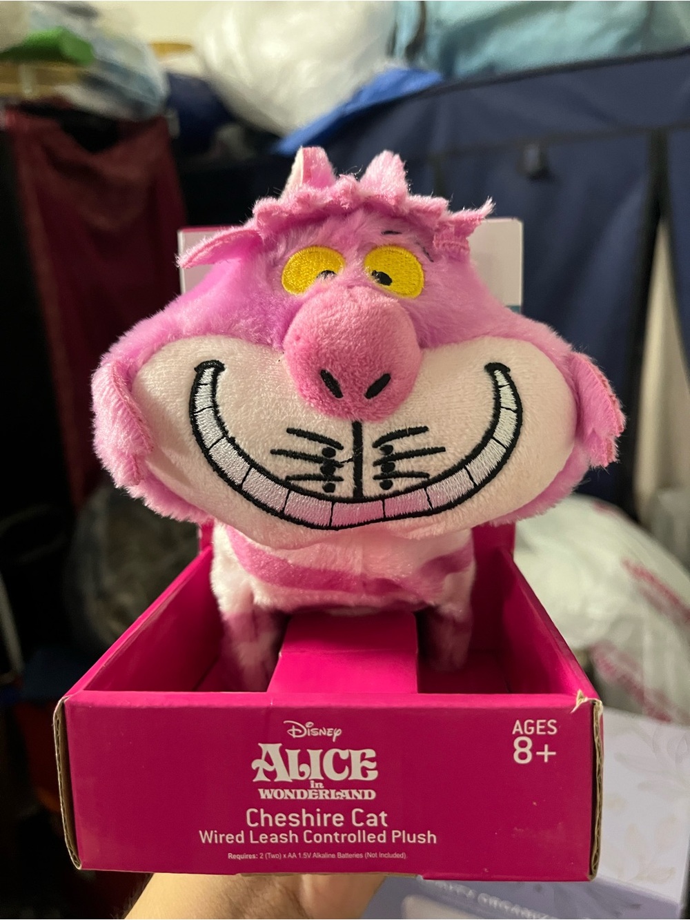 Disney Cheshire Cat Plush - Purple and Pink